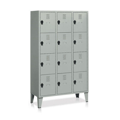 Armário de acondicionamento - E393 series - Tecnotelai - com pés / em chapa de aço / de pintura em pó