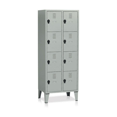 Armário de acondicionamento - E391 series - Tecnotelai - com pés / com 8 gavetas / em chapa de aço