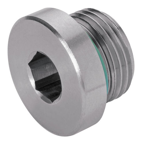 Tampão redondo - 1123  - EISELE GmbH - de cabeça sextavada / com rosca / em aço inoxidável
