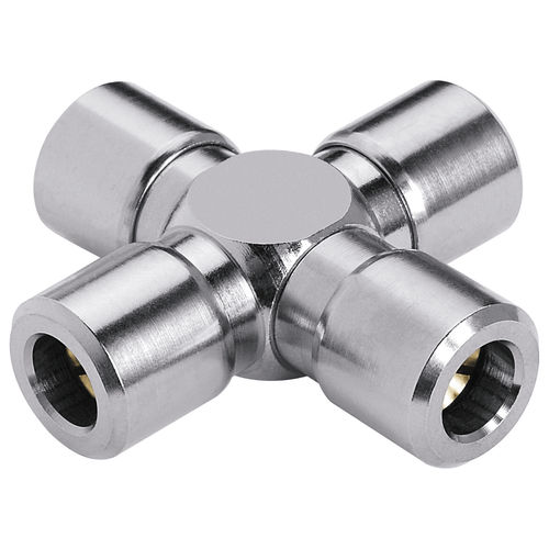 Conexão pneumática - 679  - EISELE GmbH - push-in / cruzeta / em latão niquelado