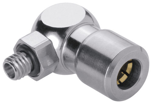 Conexão pneumática - 687  - EISELE GmbH - de roscar / cotovelo / em latão niquelado