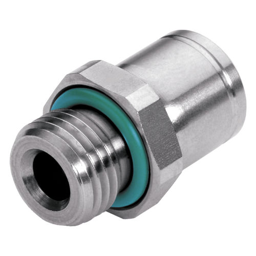 Conexão em aço inoxidável - 928 - EISELE GmbH - para produtos químicos / de roscar / push-in