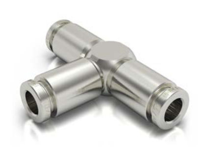 Conexão para vácuo - 878-6600 - EISELE GmbH - de roscar / em T / em latão niquelado