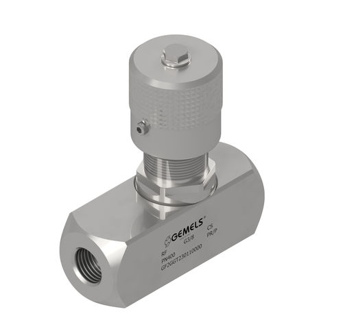 Válvula globo - RF - Gemels S.p.A. - manual / de controle de vazão / para óleo