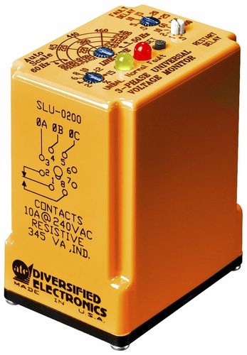 Relé de monitoramento de tensão - SLU-0200 series - Marsh Bellofram - de frequência / trifásico