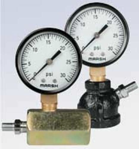 Manômetro com mostrador analógico - Gas Test Gauge - Marsh Bellofram - com rosca / com tubo de Bourdon / de teste