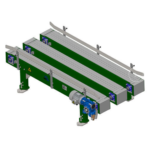 Transportador de corrente - TCC-3V series - FERGACOM CONVEYOR S.L. - com dobradiças / de rosca / de movimentação
