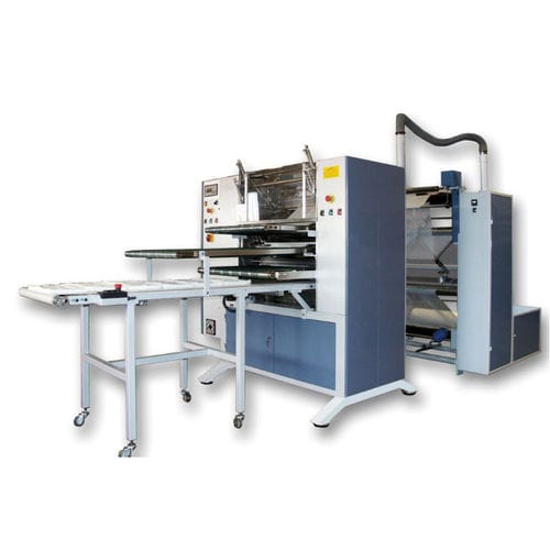 Máquina dobradeira de tecidos - SN-2V-1V-FCG - RIUS-COMATEX - automática / de corte / de grandes dimensões