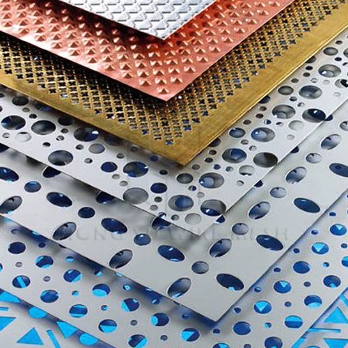 Filme plástico em alumínio - Anping Hongyu Wire Mesh Co.,Ltd. - metálico / perfurado