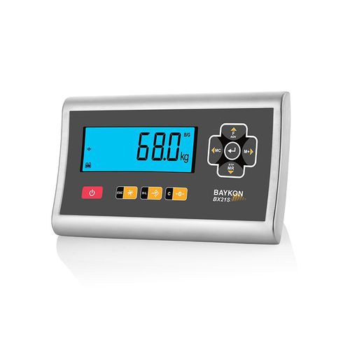 Indicador de peso com display LCD - BX21S - BAYKON Industrial Weighing Systems - de parede / em aço inoxidável / programável