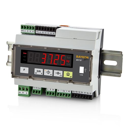 Indicador de peso com display LED - BX18 - BAYKON Industrial Weighing Systems - para trilho DIN / à prova de poeira / para ambientes agressivos