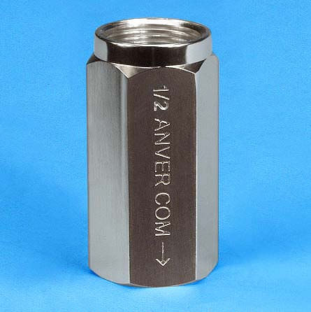 Válvula de retenção NPT - CV series - ANVER Vacuum System Specialists - com rosca / para vácuo / em material plástico