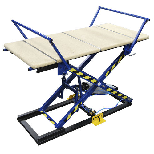 Mesa elevatória tipo tesoura - ST-3/R - REXEL - com pedal / pneumática / estacionária