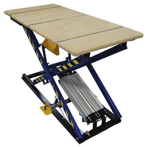 Mesa elevatória tipo tesoura - ST-3/HD - REXEL - com pedal / pneumática / estacionária
