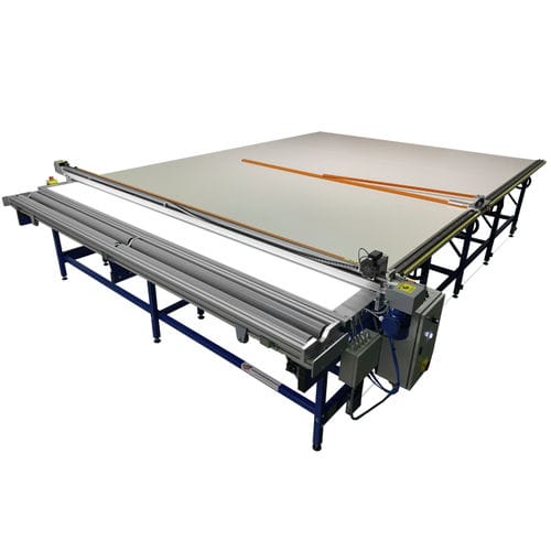 Mesa de corte para tecidos - UK-2 - REXEL - com faca rotativa / para persiana