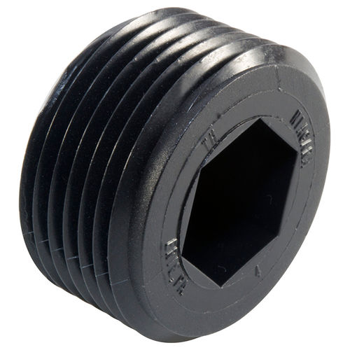 Tampão cabeça com sextavado interno - TH series - Caplugs - redondo / com rosca / em PEHD
