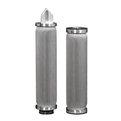 Cartucho filtrante para produtos químicos - Metal-Flow series - Filtrafine - para filtração fina / em aço inoxidável / plissado