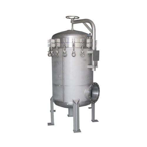 Carcaça de filtro multicartucho - MSV series - Filtrafine - para líquidos / em aço inoxidável / de grande fluxo