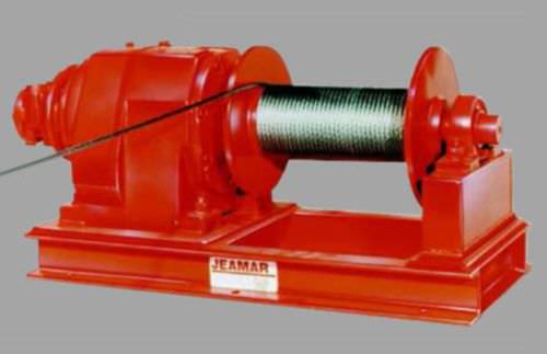 Guincho pneumático - NHA series - Jeamar Winches - com acionamento direto / de puxar / de canal