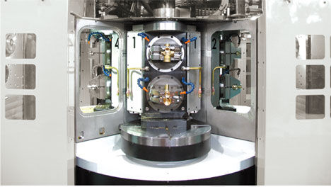 Centro de usinagem CNC de 5 eixos - TRI-CENTER - BUFFOLI TRANSFER - de 4 eixos / horizontal / com mesa rotativa