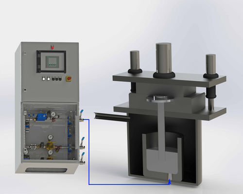 Unidade de regulação de gás para a produção de alumínio - FCTechnik - Gas Control Systems - flox[on] MFC - para moldagem em concha a baixa pressão / automática