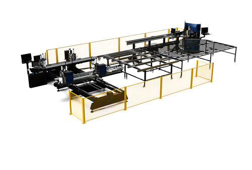 Linha de soldagem e rebarbação para perfis em PVC - TURBOWELD 400 - Ozgenc Makina - de canto / CNC / para esquadrias de PVC