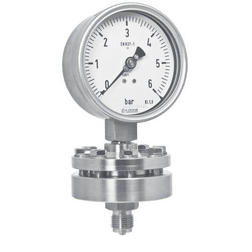 Separador por membrana com fixação de flange - D700   - Manfred Jünemann Mess- und Regeltechnik GmbH - para manômetro / de processo / químico