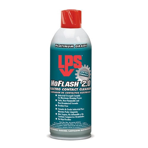 Detergente para contato elétrico - NoFlash® 2.0 - LPS Laboratories - para plástico / não inflamável