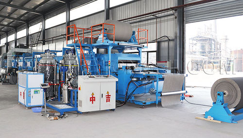 Linha de produção de painéis de isolamento - SP-PU-PE - Shanghai Zhongji Machinery Co.ltd - automática / contínua