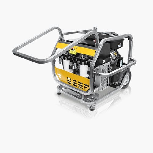 Unidade hidráulica com motor de combustão - SUPER RAPTOR DUAL - DOA Hydraulic Tools Srl - para motor / máquina / para garrafas