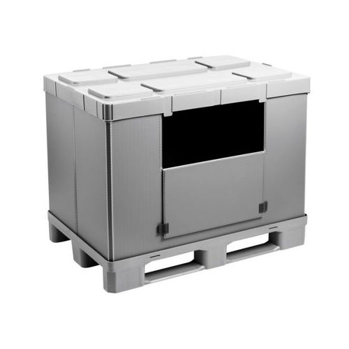 Caixa-palete em PP - Mega-Pack 1200 Hybox - WALTHER Faltsysteme GmbH - FALTBOX - de transporte / industrial / dobrável