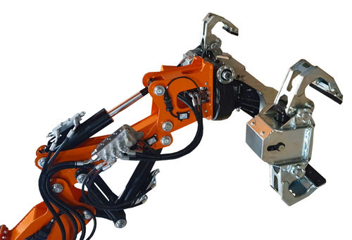 Manipulador hidráulico - JIB500GR - Jekko Cranes - com garra / para tubos / rotativo