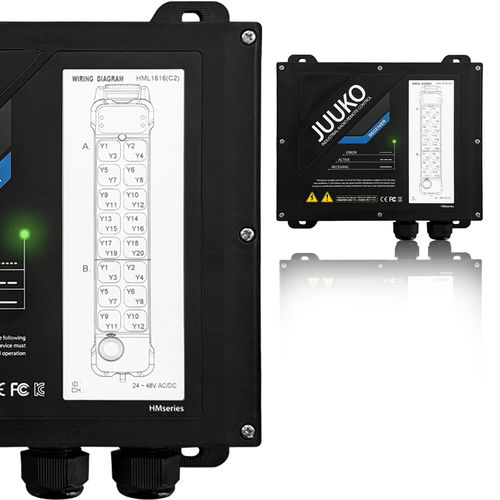 Receptor para controle remoto via rádio - HML-44 - Juuko Italy - sem fio / frequência dupla / industrial