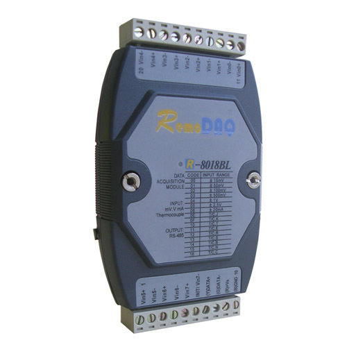 Módulo de entrada analógico - R-8018BL/R-8018BL+ - Beijing Gemotech Intelligent Technology Co., Ltd. - MODBUS / para termopar / para trilho DIN