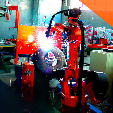 Célula robotizada de soldagem - C.E.R.V. srl - para garrafas / para a indústria automotiva / para caldeira