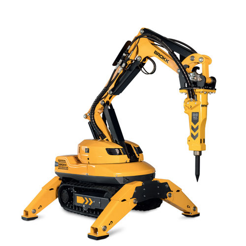 Robô de demolição com controle remoto - Brokk 110 - Brokk - compacto / para a indústria nuclear