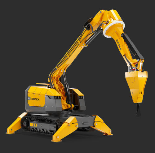 Robô de demolição com controle remoto - Brokk 900R - Brokk