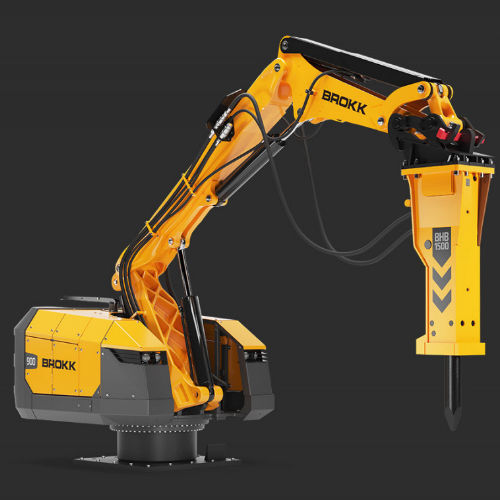 Robô de demolição com controle remoto - Brokk 900 Pedestal Boom - Brokk