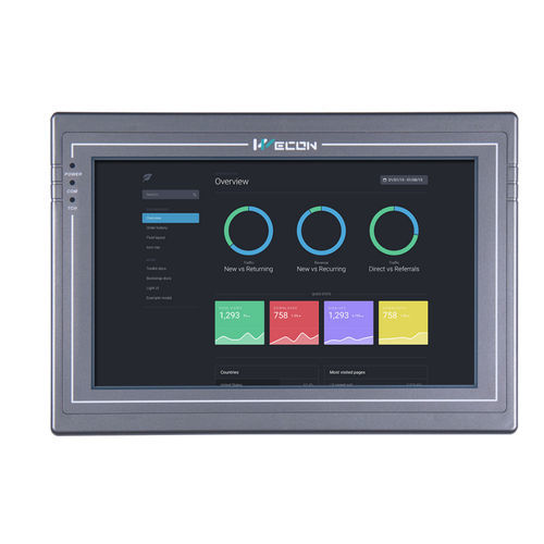 IHM com tela sensível ao toque - PI8102H series - Wecon Technology Co.Ltd - embutida / 1024 x 600 / ARM Cortex-A8