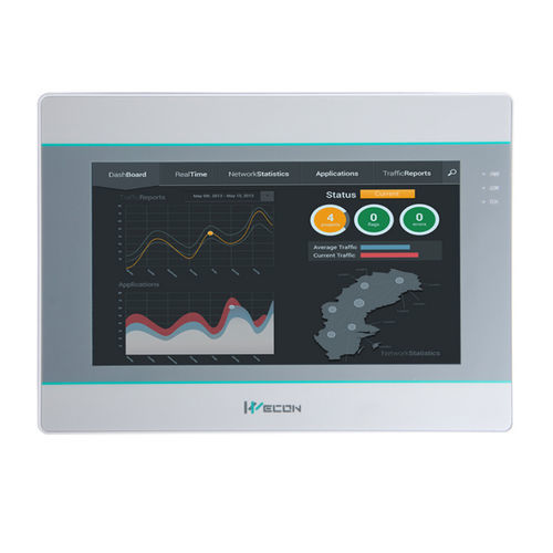 IHM com touch screen - PI3102ie - Wecon Technology Co.Ltd - embutida / 1024 x 600 / ARM Cortex