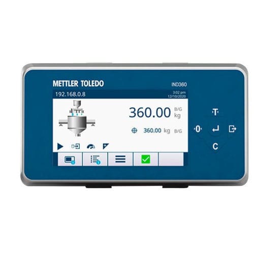 Terminal de pesagem com display LCD - IND360 - METTLER TOLEDO - embutido / remoto / baseado em arquitetura de PC