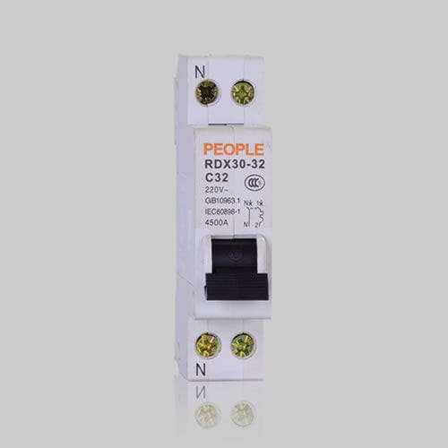 Disjuntor CA - RDX30-32 Series - PEOPLE ELE. APPLIANCE GROUP CO., LTD. - com proteção contra curto-circuitos / para distribuição elétrica / miniatura