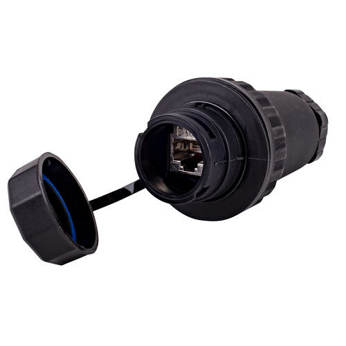 Conector de dados - I4T6AFSIP68 - CAE GROUPE - RJ45 / cilíndrico / fêmea
