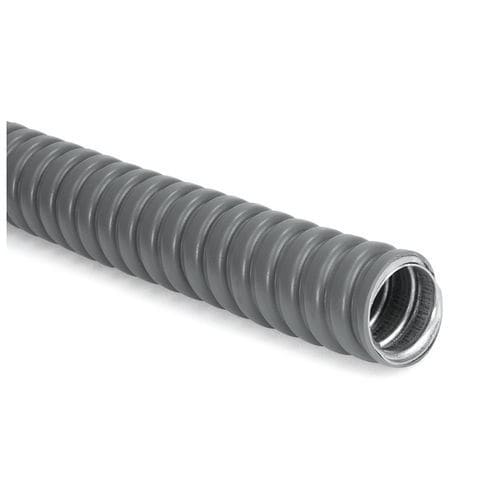Espaguete tubo corrugado - PCS10-GS/PVC-GY - HellermannTyton - para cabos / de cabos elétricos / em aço galvanizado