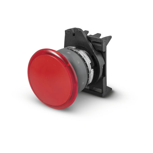 Botão de comando cogumelo - PPFL1M4NGL - Fungo luminoso ø40 IP67/IP69K - GREY LINE - Giovenzana International B.V. - IP65
