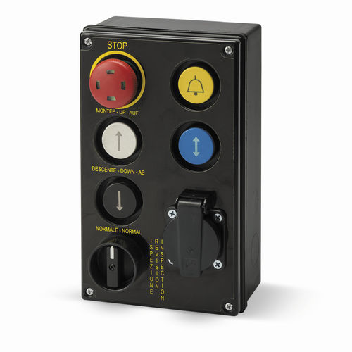 Botoeira de 6 botões - GM412 BLACK - Giovenzana International B.V. - IP54 / para elevador
