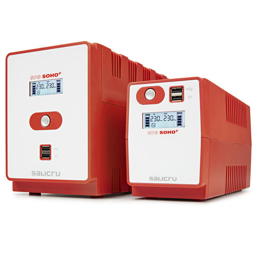 UPS linha interativa - SPS SOHO+ - SALICRU - monofásica / com display LCD / com bateria integrada