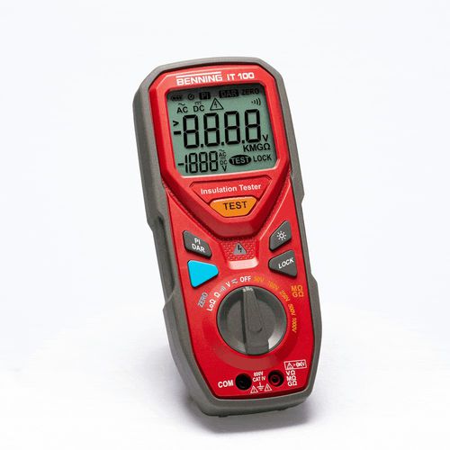 Medidor de resistência de isolamento portátil - IT 100 - Benning
