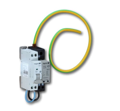 Dispositivo de proteção contra surtos de tipo 2 - 08104 - DIGITAL ELECTRIC - contra sobretensão / desconectável / compacto