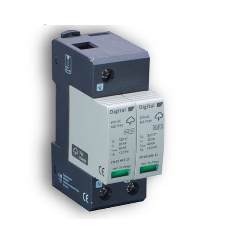 Dispositivo de proteção contra surtos de tipo 2 - 08202 - DIGITAL ELECTRIC - contra sobretensão / desconectável